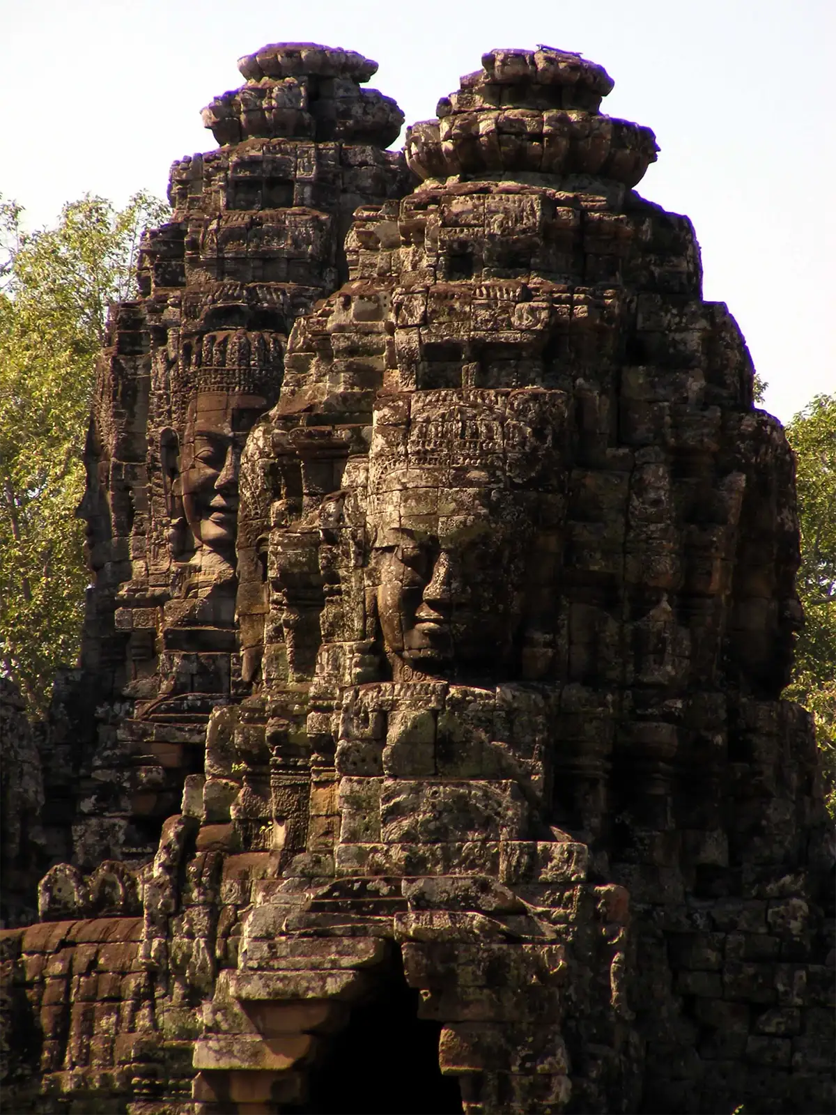 Visages souriants du temple Bayon – Angkor