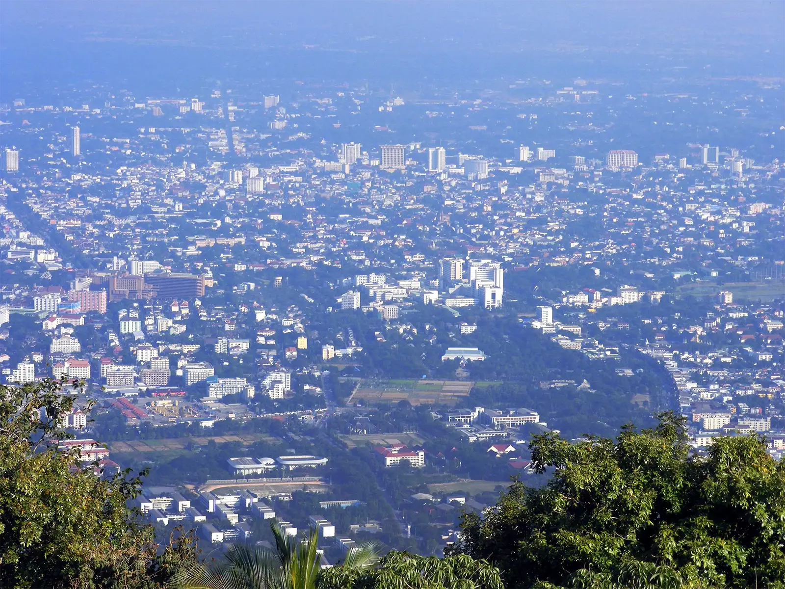 Vue sur Chiang Mai depuis le Wat Phra That Doi Suthep