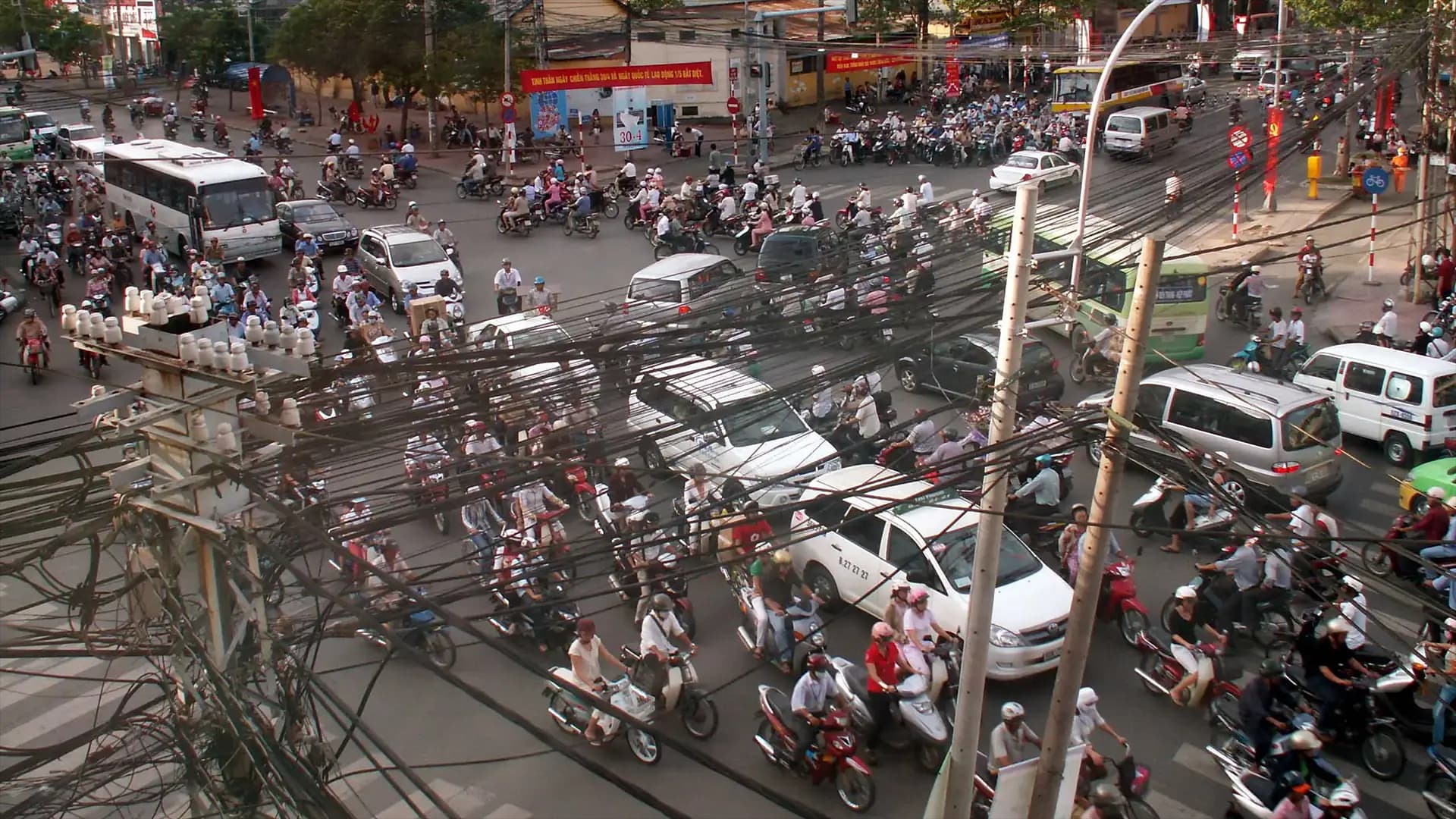 Trafic à Saïgon - Vietnam du Sud