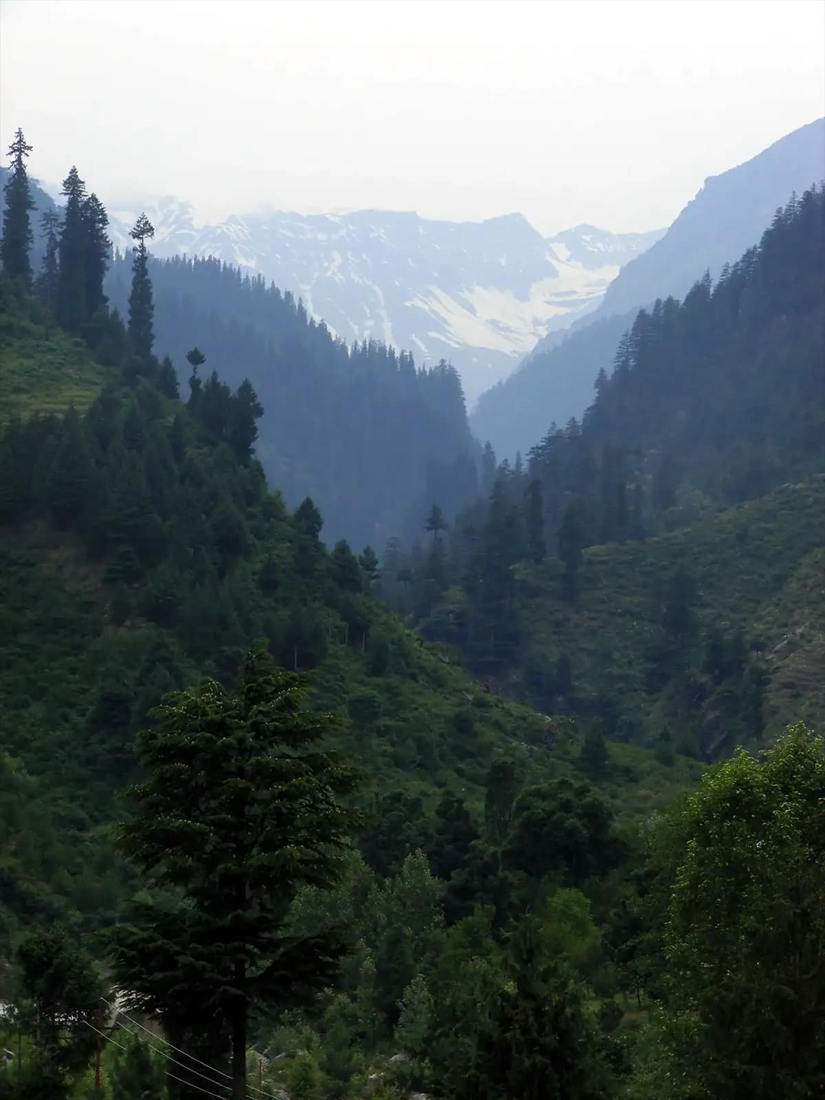 En arrivant sur Manali après le col de Rohtang La