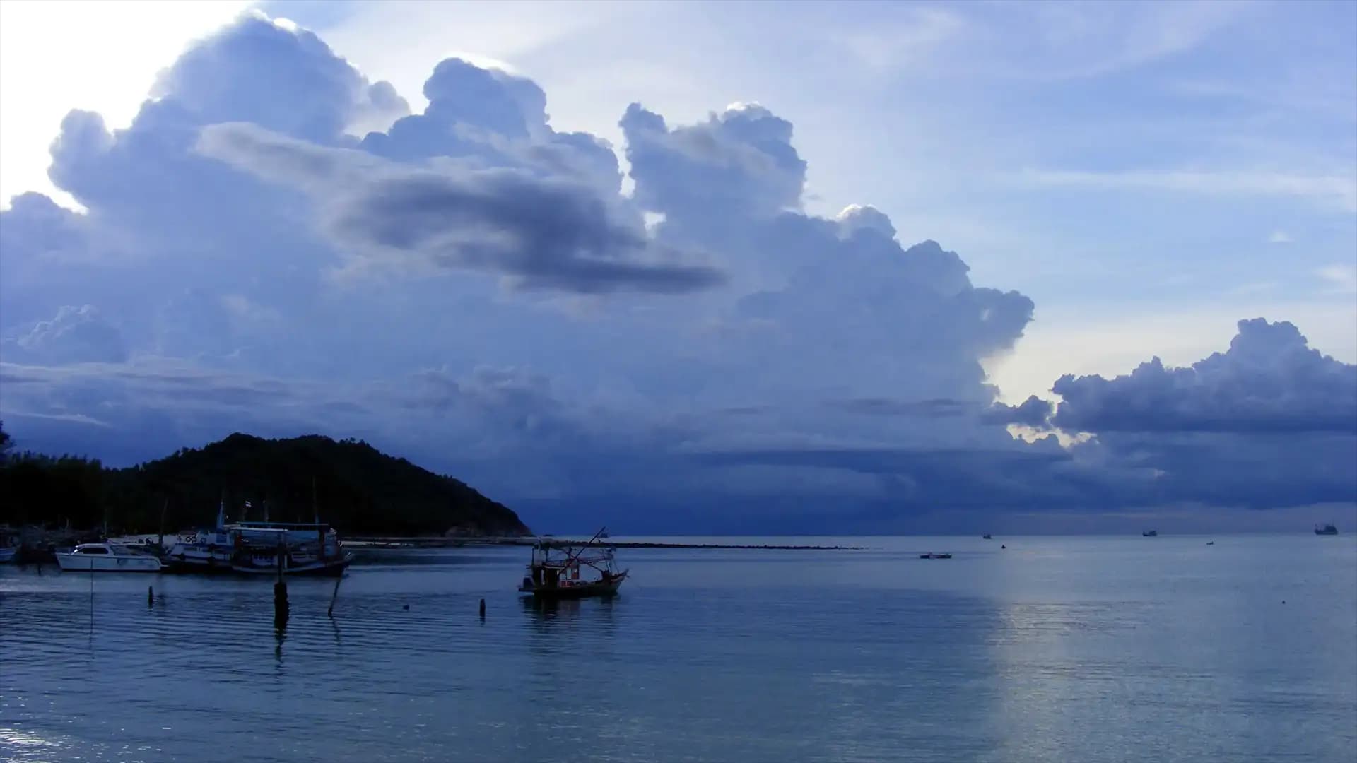 Sur la terrasse d’un restaurant à Chaloklum - Koh Pha Ngan