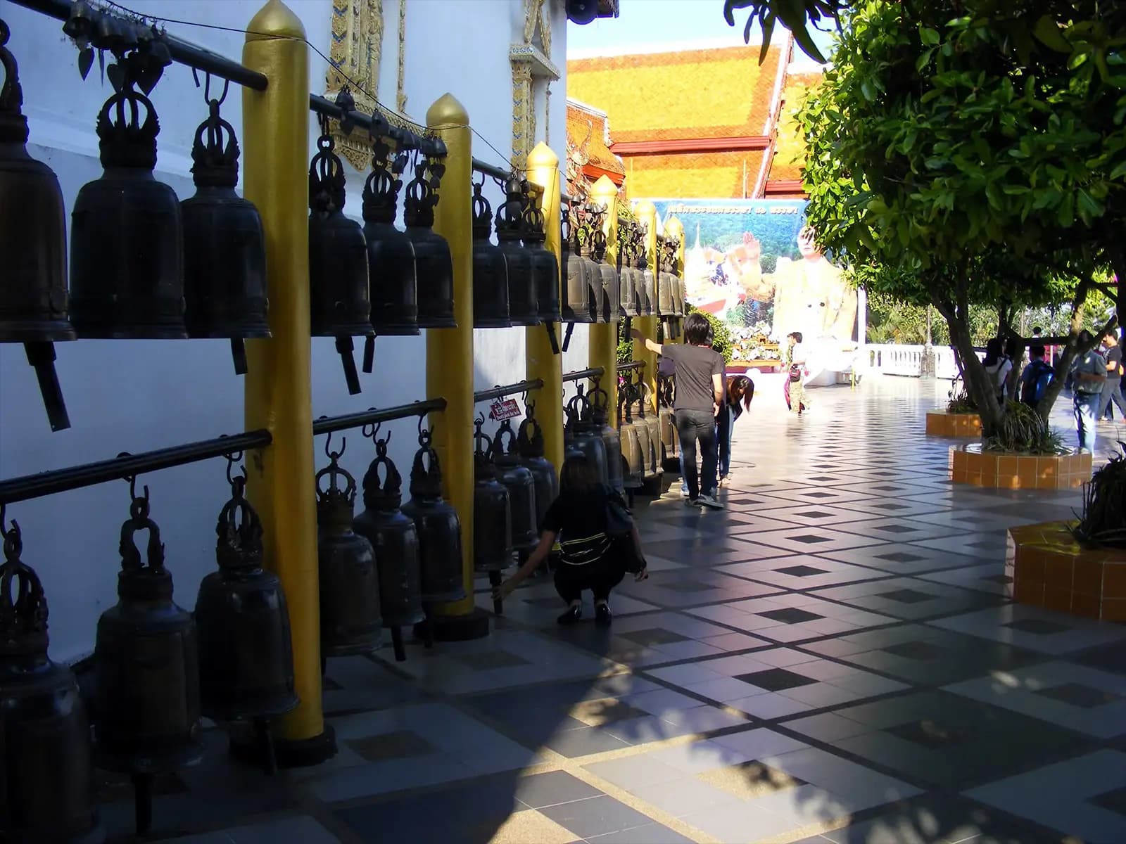 Cloches au Wat Phra That Doi Suthep à Chiang Mai - Thaïlande
