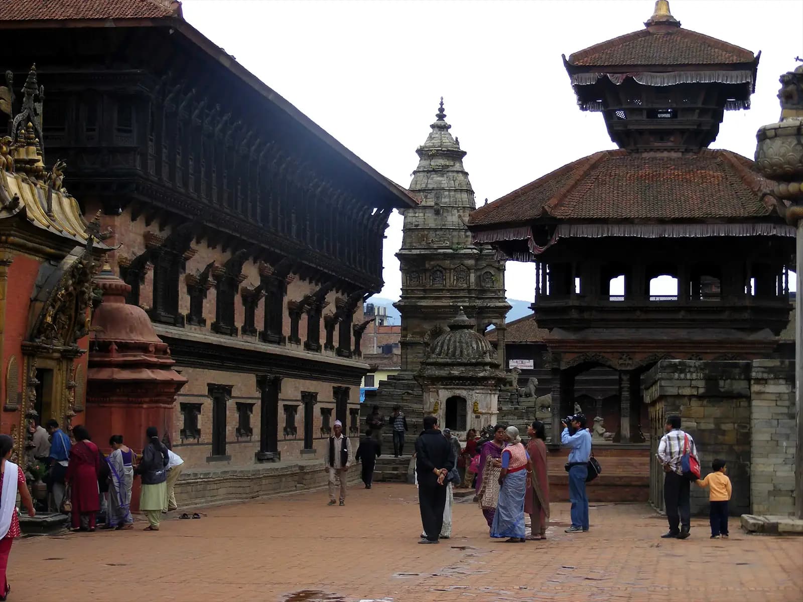 Dans le Durbar Square de Bhaktapur - Népal