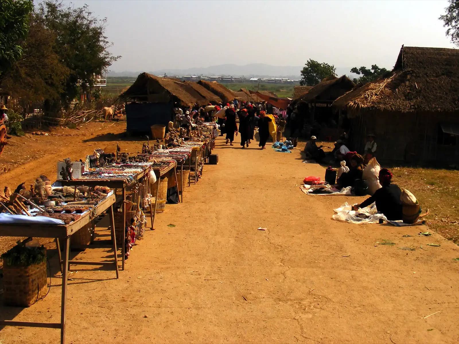 Marché traditionnel près du lac Inle - Birmanie (Myanmar)