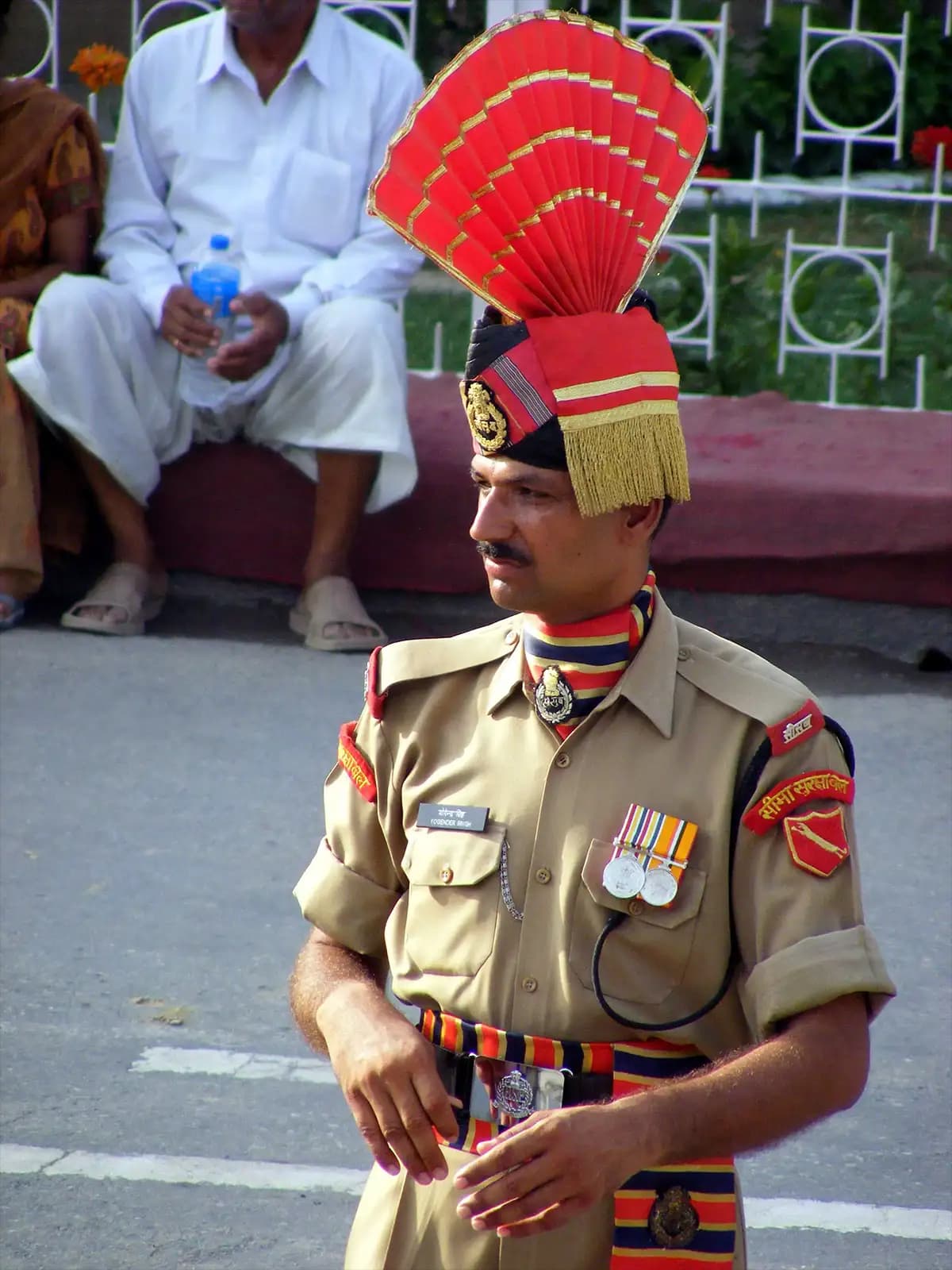 Militaire indien à la frontière avec le Pakistan