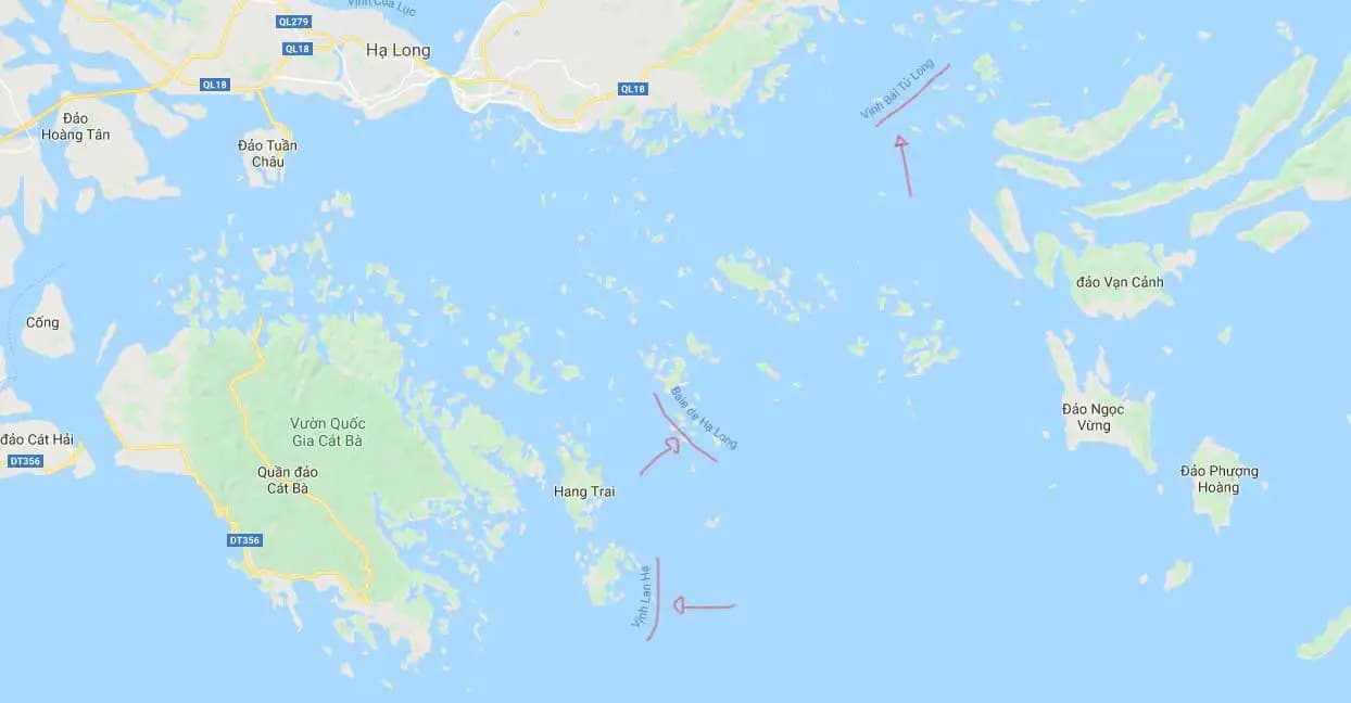 Les 3 baies d’Halong au Vietnam