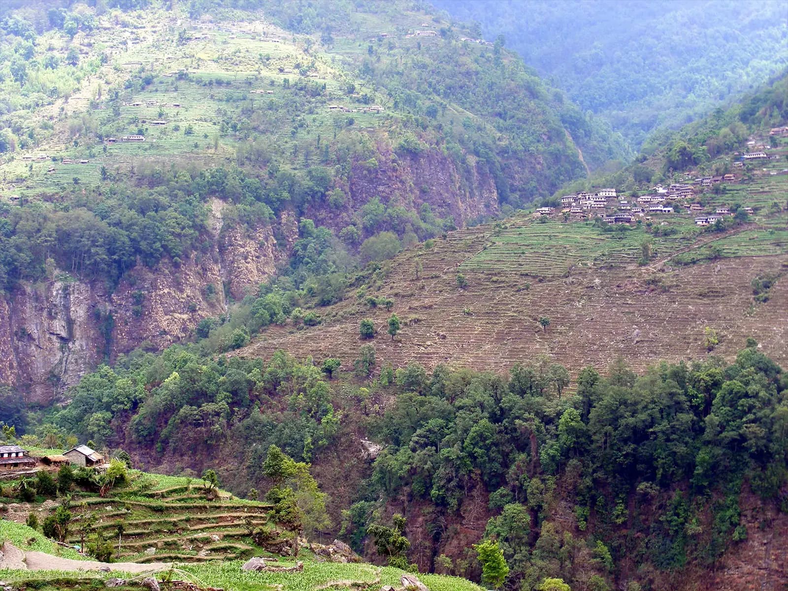 Villages locaux sur le Trek du sanctuaire des Annapurnas - Népal