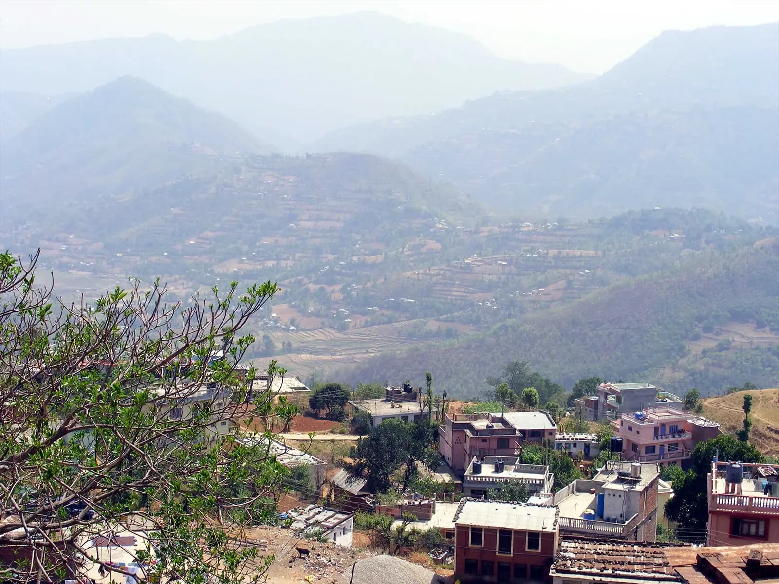 Vue de Tansen et de la vallée - Népal