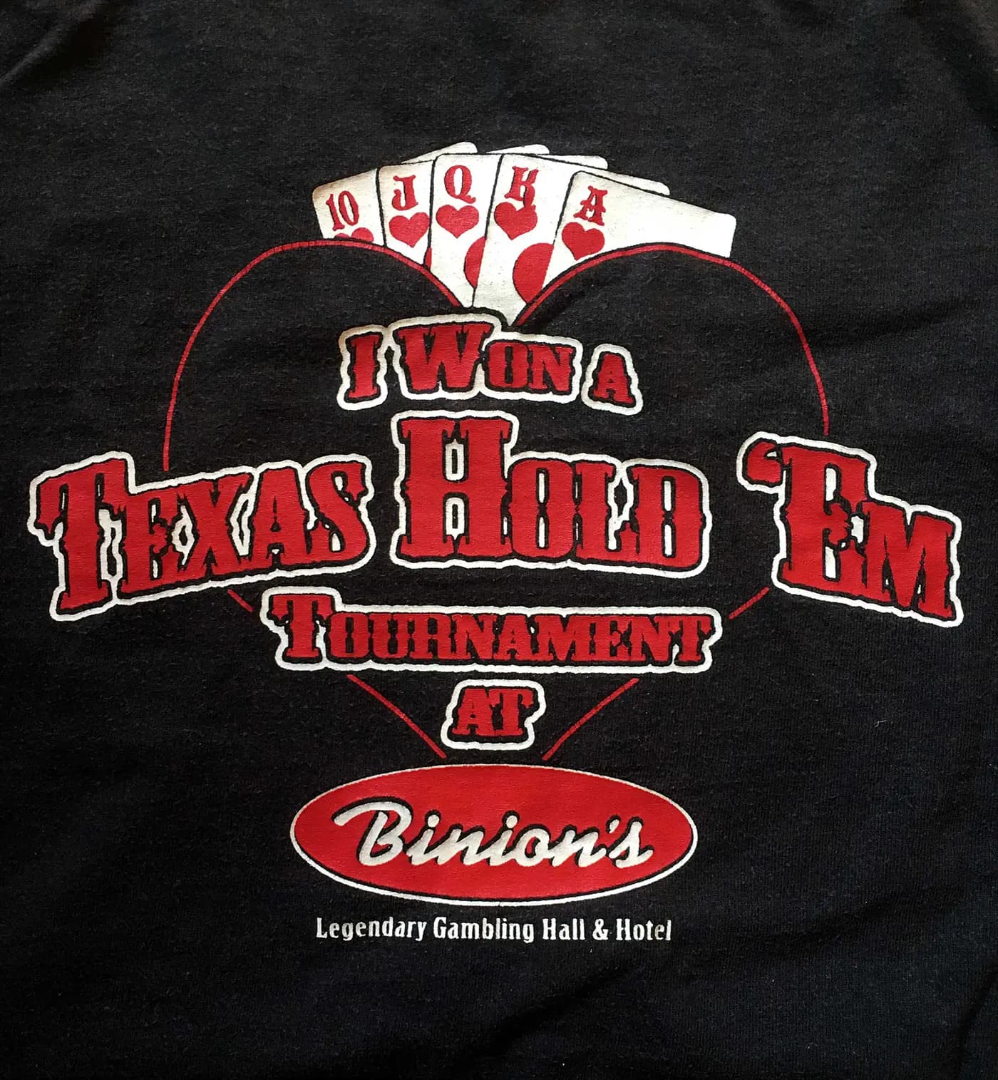 I won a Texas Hold’em Tournament at Binions’s - Las Vegas
