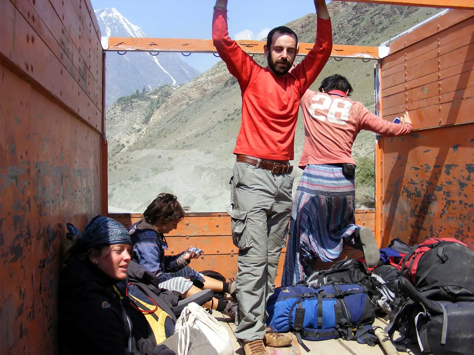 En camion sur la route Leh – Manali