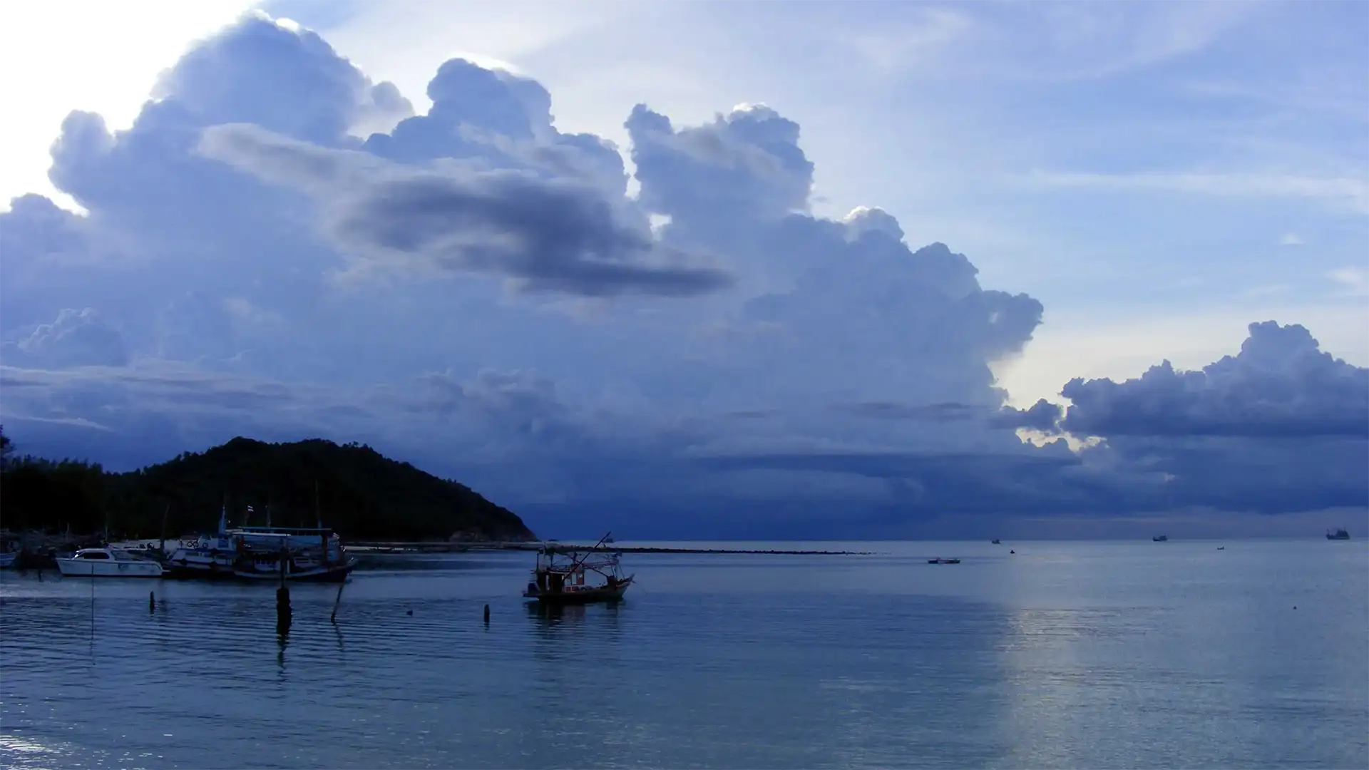 Sur la terrasse d’un restaurant à Chaloklum – Koh Phangan