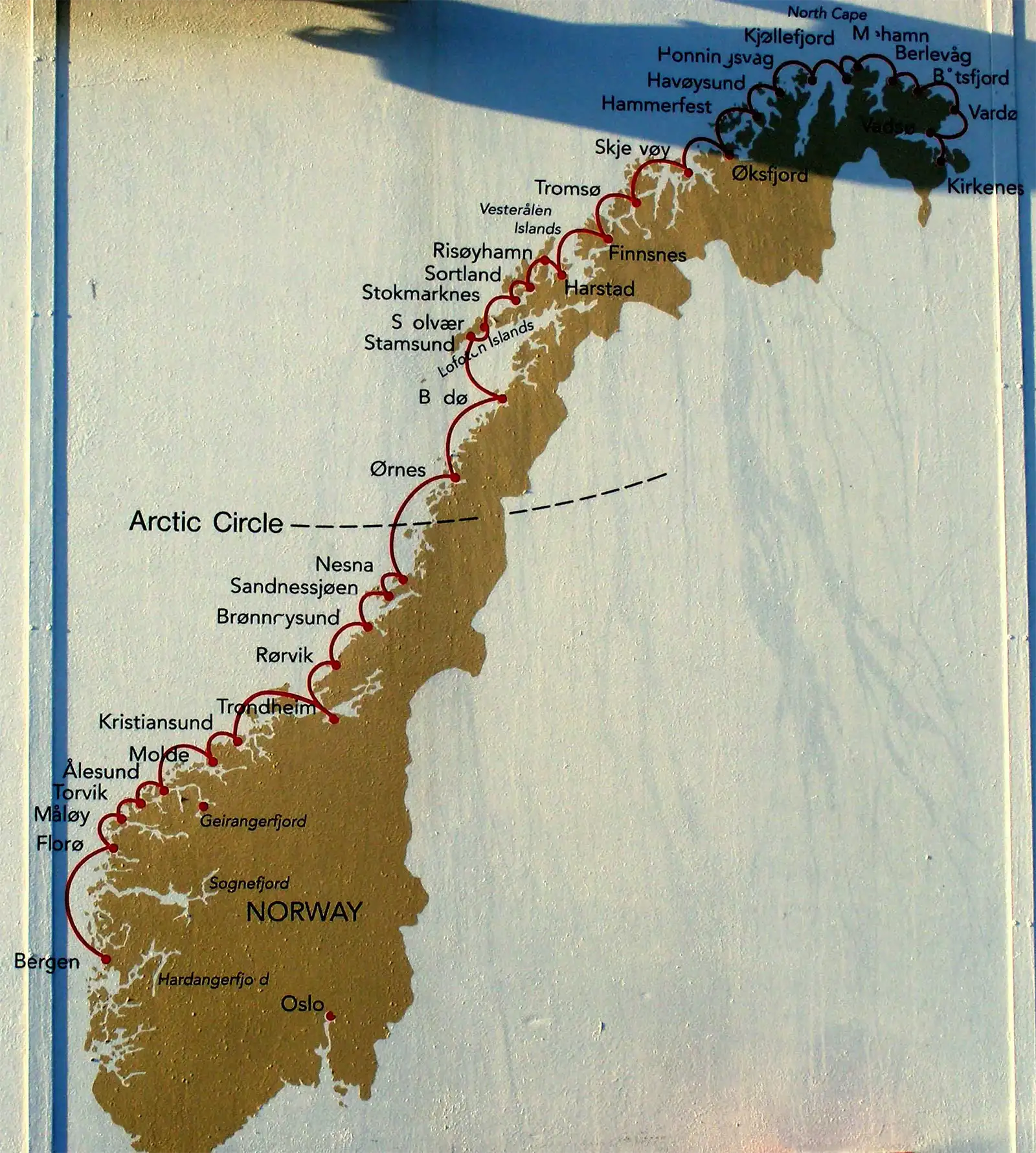 Itinéraire de l’Hurtigruten en Norvège – De Bergen à Kirkenes