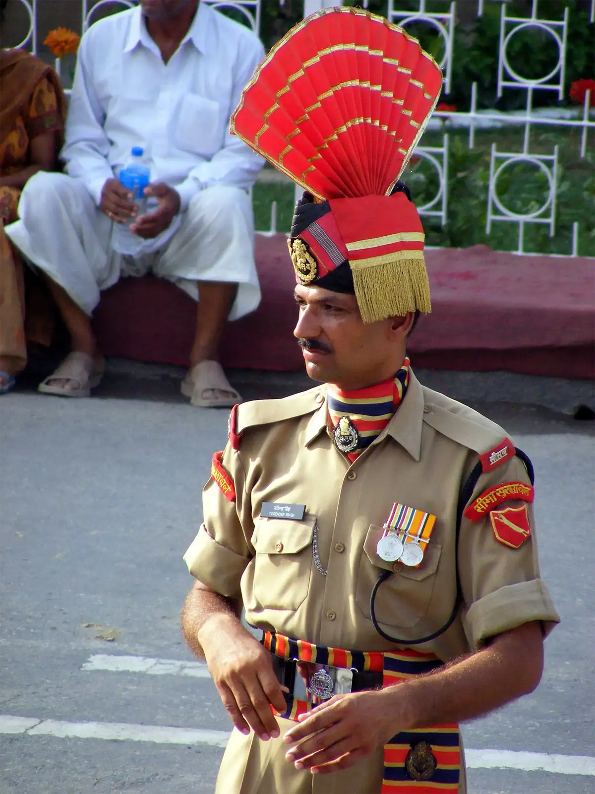 Militaire indien à la frontière avec le Pakistan