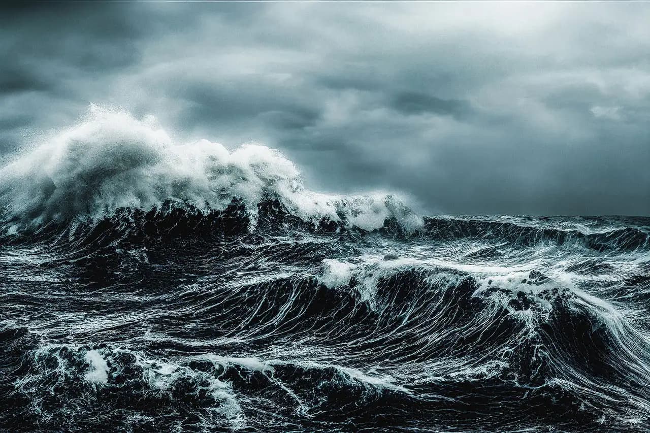 Tempête en mer de Barents (image d’illustration)